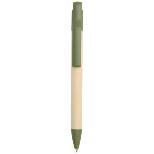 Stylo personnalisable en papier de canne à sucre Liliana Vert bruyère